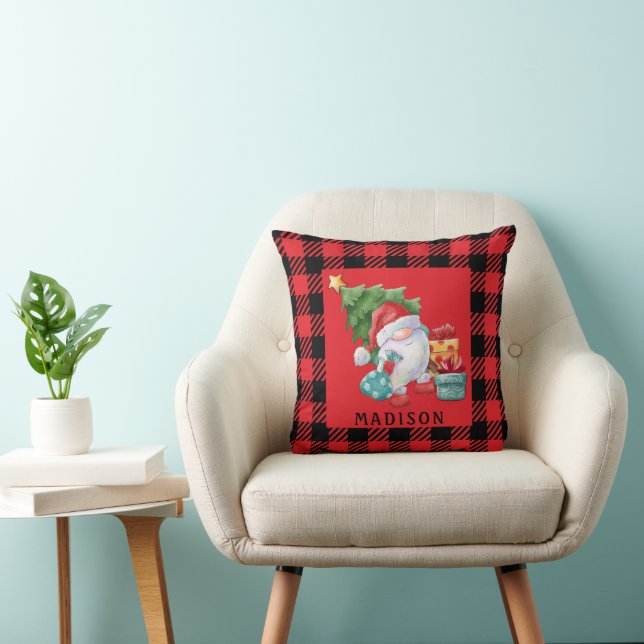 Buffalo Plade Julgnome Dekorativ kudde (Stol)