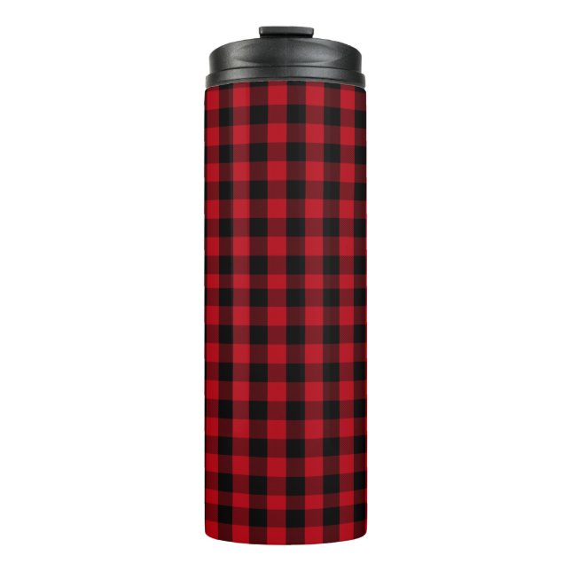 Buffalo plaid Black och Red Mönster (Framsida)