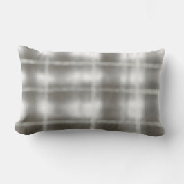 buffalo plaid grått white tartan vattencolor rusti lumbarkudde
