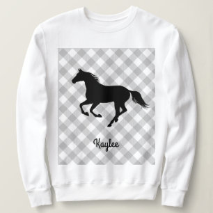 Buffalo Plaid Horse Lover (ej så) Ugly Sweater T Shirt