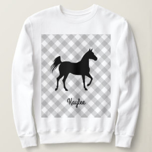 Buffalo Plaid Horse Lover (ej så) Ugly Sweater T Shirt