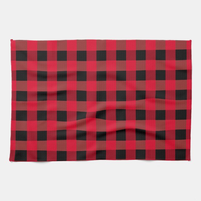 Buffalo plaid kökshandduk (Horisontell)