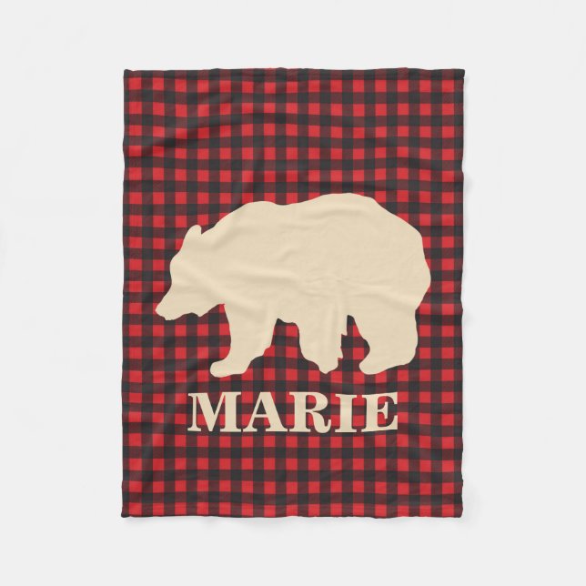 Buffalo plaid personlig filt (Framsidan)