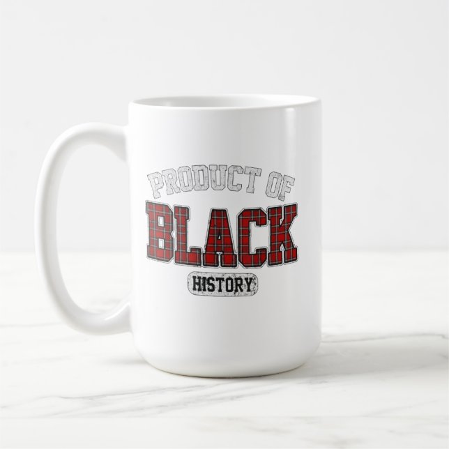 Buffalo Plaid Product of Black History African Ame Kaffemugg (Vänster)