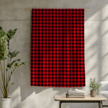 Buffalo Plaid Throw Red Black Lumberjack Vibes
