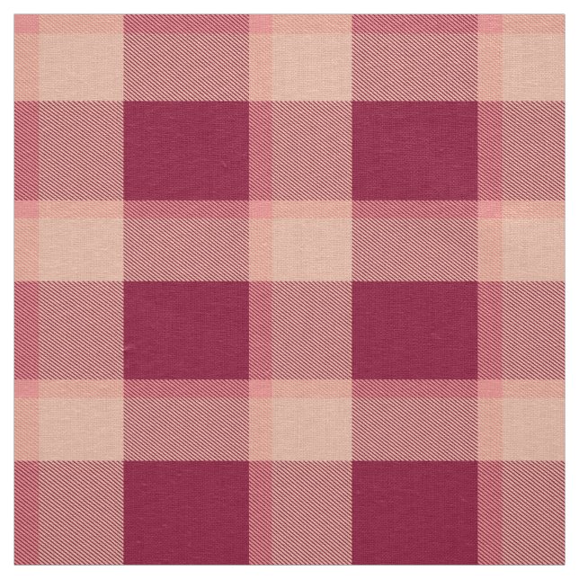 Buffalo plaid trendy modern checks red  tyg (Prov)