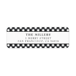 Buffalo Play-Adressetiketter JulHelgdagar Returadress Etikett