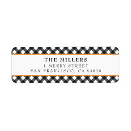 Buffalo Play-Adressetiketter JulHelgdagar Returadress Etikett