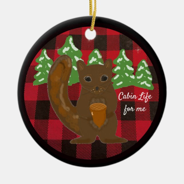 Buffalo Play Animal Cabin Life Ceramic Ornament (Framsidan)