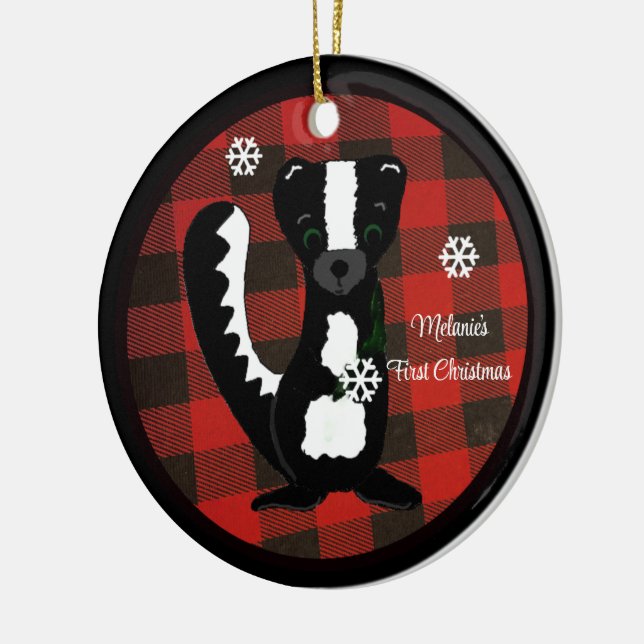 Buffalo Play Baby Första julprydnaden Julgransprydnad Keramik (Vänster)