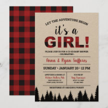 Buffalo Play Baby Shower-inbjudan - det är en flic