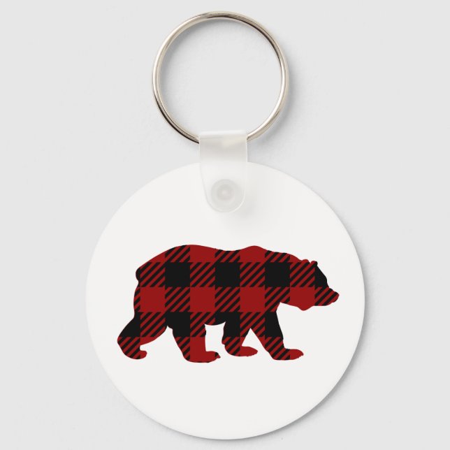 Buffalo Play Bear Keychain Nyckelring (Framsida)