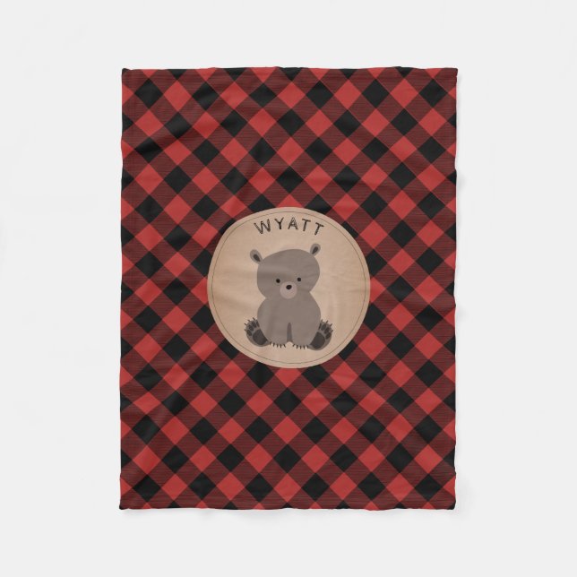 Buffalo Play Bear Kids Fleece Blanket (Framsidan)