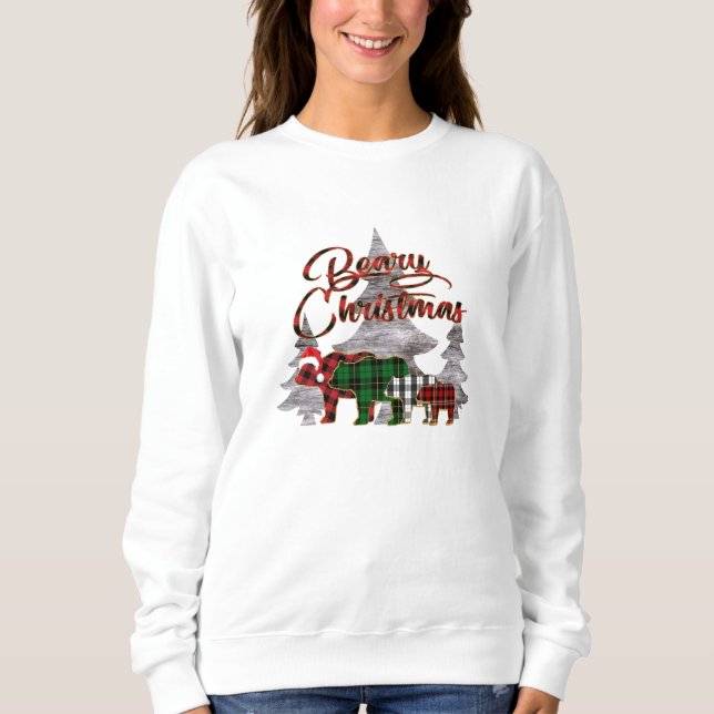 Buffalo Play Beary Jul Sweatshirt T Shirt (Framsida)