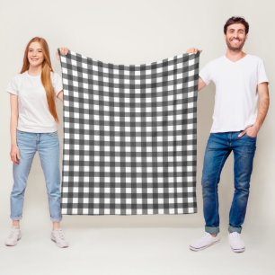Buffalo Play Blanket - Svartvit Mysigt pil Fleecefilt