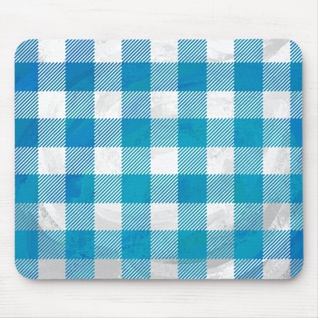 Buffalo Play Blue och White Musmatta (Framsidan)