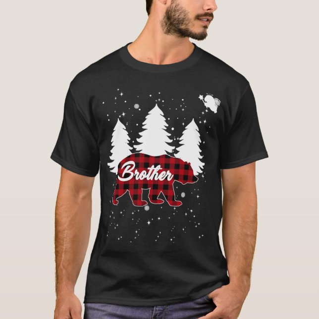 Buffalo Play Brother Bear Julgran Pajama F T Shirt (Framsida)
