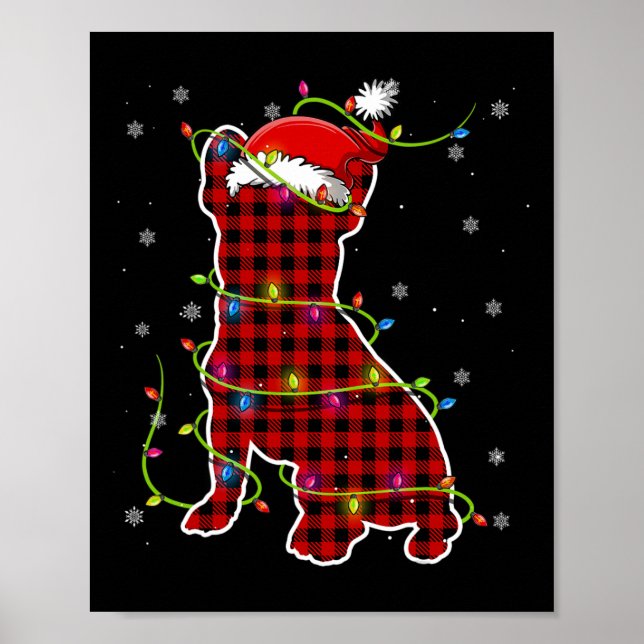 Buffalo Play Bulldog Santa jul Pajama Match Poster (Framsidan)