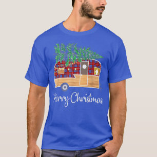 Buffalo Play Camping God jul Ljus Träd T Shirt