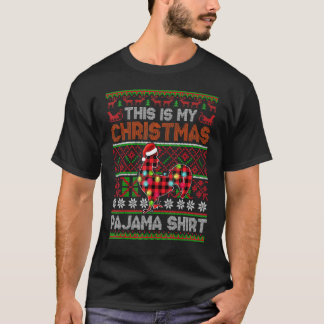 Buffalo Play Chicken jul Pajama Ugly Sweate T Shirt