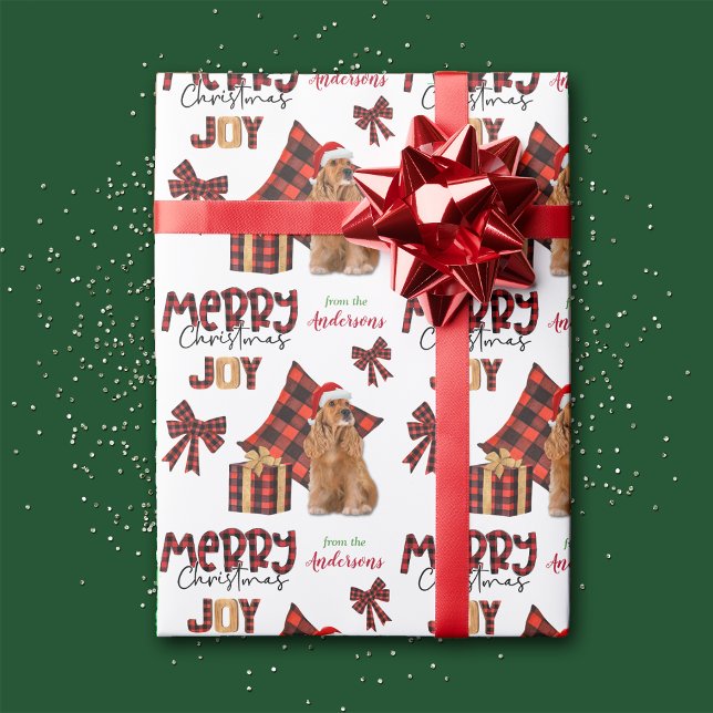 Buffalo Play Cocker Spain Hund jul Presentpapper (Skapare uppladdad)