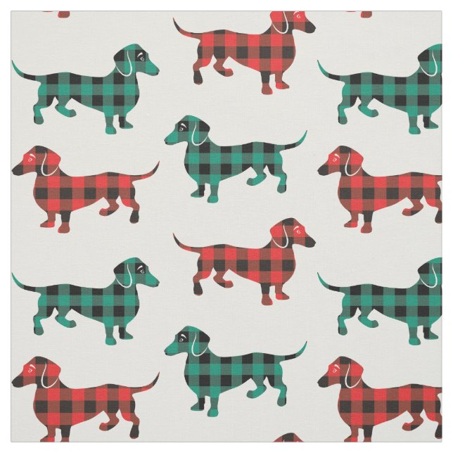 Buffalo Play Dachshunds Färg Tyg (Provkarta)