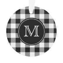 Buffalo Play Farmhouse Black and White Monogram
