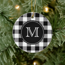 Buffalo Play Farmhouse Black and White Monogram