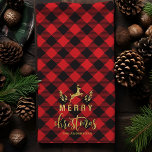 Buffalo Play God jul Monogram jul Kökshandduk<br><div class="desc">Buffalo Play God jul Monogram juldekorhandduva</div>