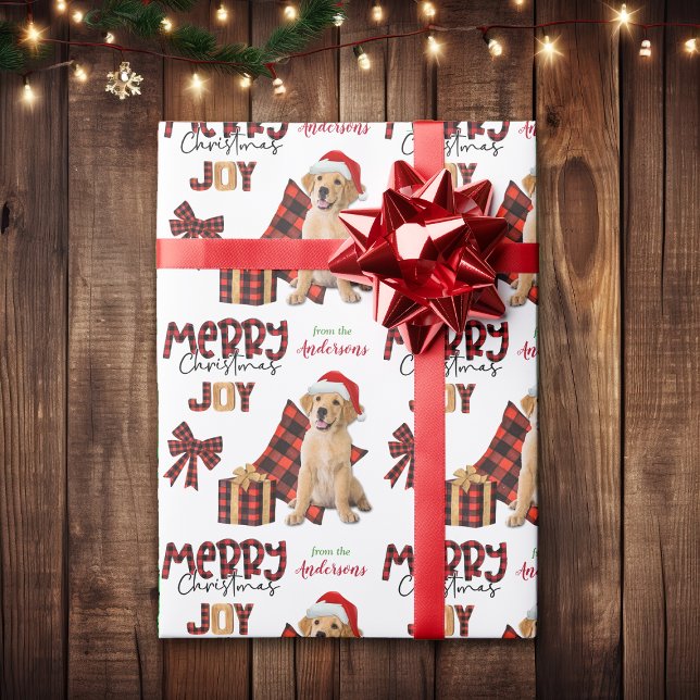 Buffalo Play Golden Retriever jul Presentpapper (Skapare uppladdad)
