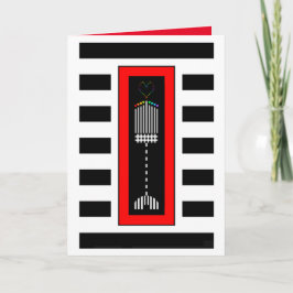 Buffalo Play Hanukkah Menorah Kort