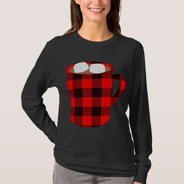 Buffalo Play Hett Cocoa Kopp med Marshmallow Chris T Shirt (Framsida)