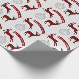 Buffalo Play Hjort Julafton Papper Presentpapper