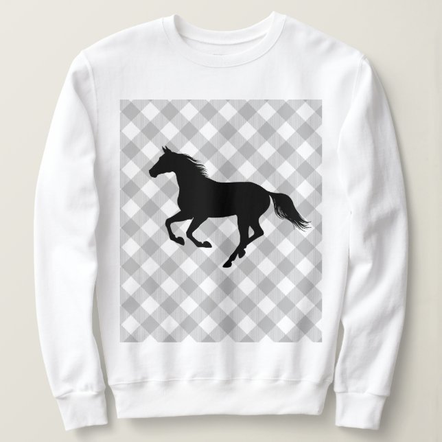 Buffalo Play Horse Lover (ej så) Ugly Sweater T Shirt (Design framsida)