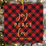 Buffalo Play Joy Peace Kärlek Monogram jul Julgransprydnad Keramik<br><div class="desc">Buffalo Play Joy Peace Kärlek Monogram jul Metall Ornament</div>