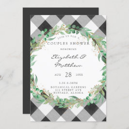 Buffalo Play-jul-utandning Guld Par-dusch Inbjudningar