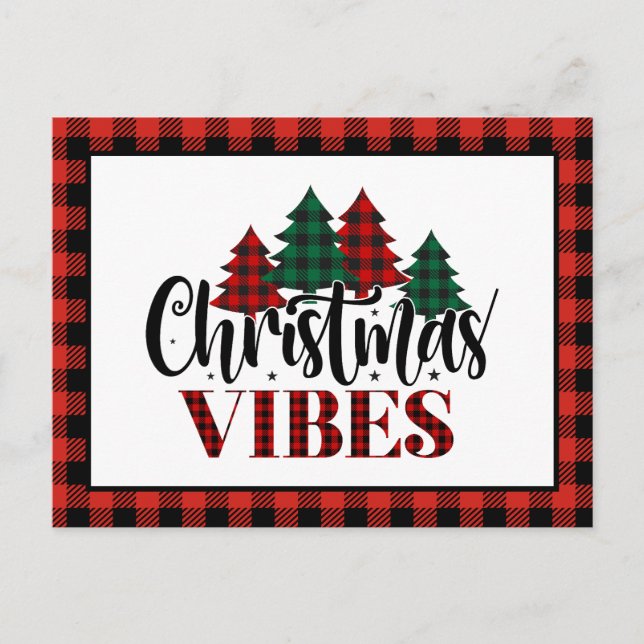 Buffalo Play Julgran jul Vibes Helg Vykort (Framsida)