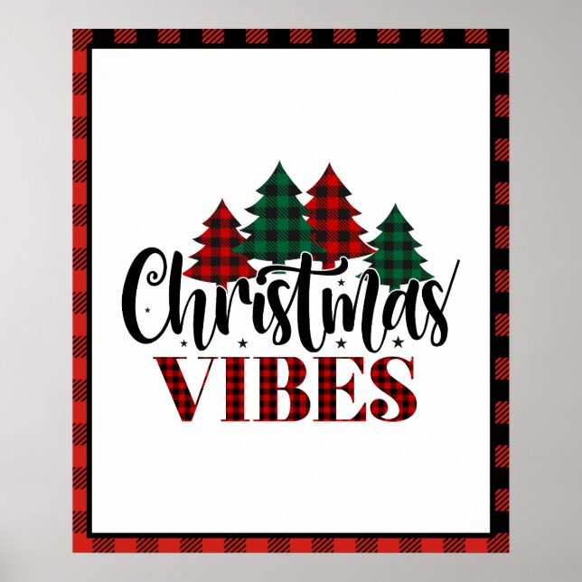 Buffalo Play Julgran jul Vibes Poster (Framsidan)