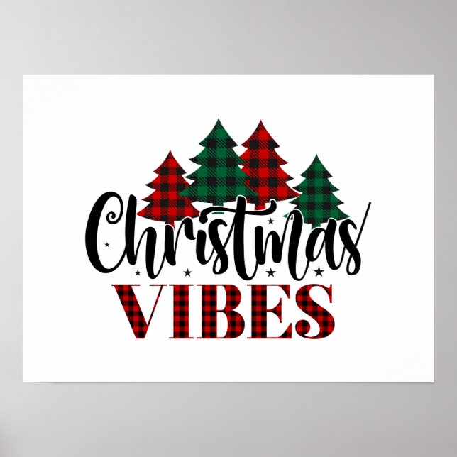 Buffalo Play Julgran jul Vibes Poster (Framsidan)