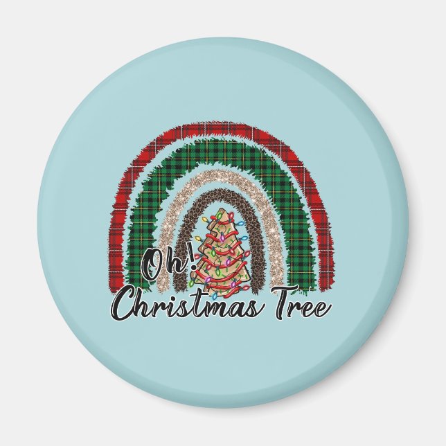 Buffalo Play & Leopard Print Rainbow (2) Magnet (Framsidan)