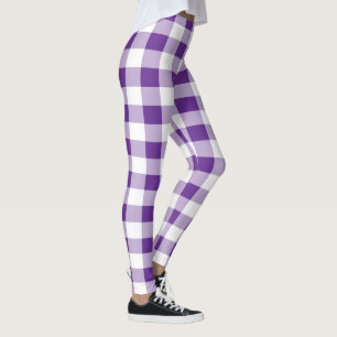 Buffalo Play Lila och White Mönster Leggings