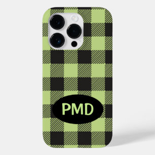 Buffalo Play Lime Green Black Monogram Initial