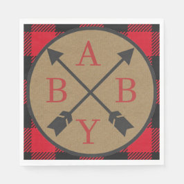 Buffalo Play Lumberjack Baby Shower Napkin Pappersservett