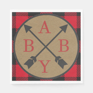 Buffalo Play Lumberjack Baby Shower Napkin Pappersservett