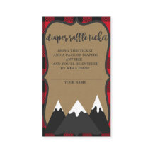 Buffalo Play Lumberjack Baby Shower Raffle