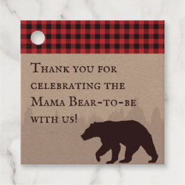 Buffalo Play Lumberjack Baby Shower Tack Gåvor Etiketter