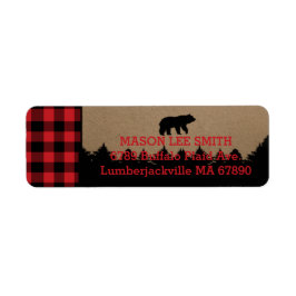 Buffalo Play Lumberjack-Returetiketter Returadress Etikett