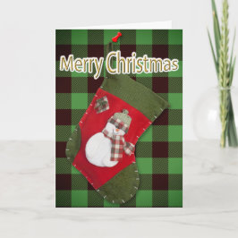 Buffalo Play-mall för snögubbe-julklapp Helgkort