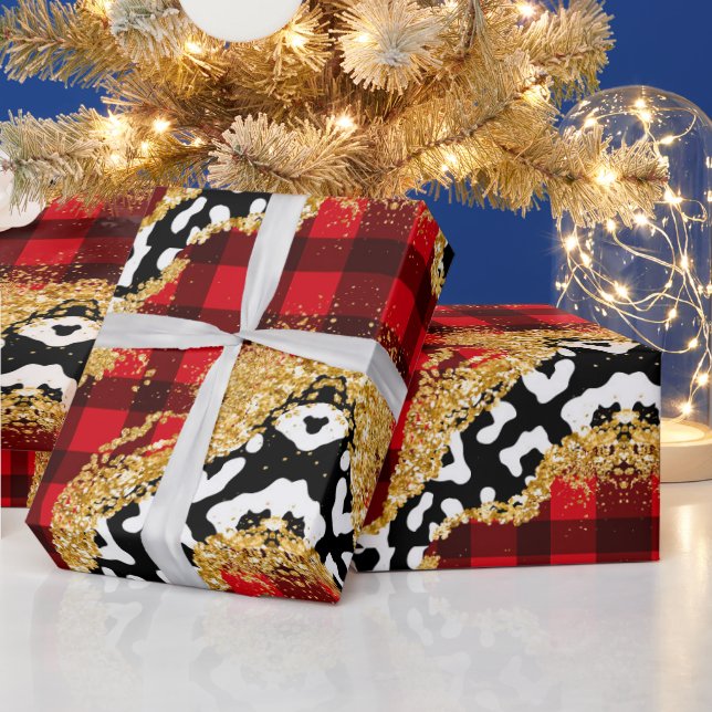 Buffalo Play med djuravtryck Presentpapper (Helgdagar)