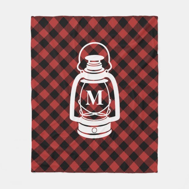 Buffalo Play Monogram Lantern Blanket Fleecefilt (Framsidan)